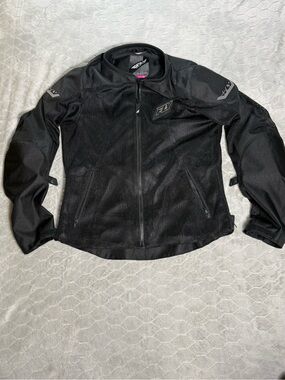 Fly Racing Flux Air Mesh Motorcycle Jacket Black Medium Armor
